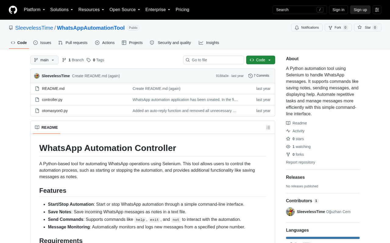 WhatsApp Automation Tool