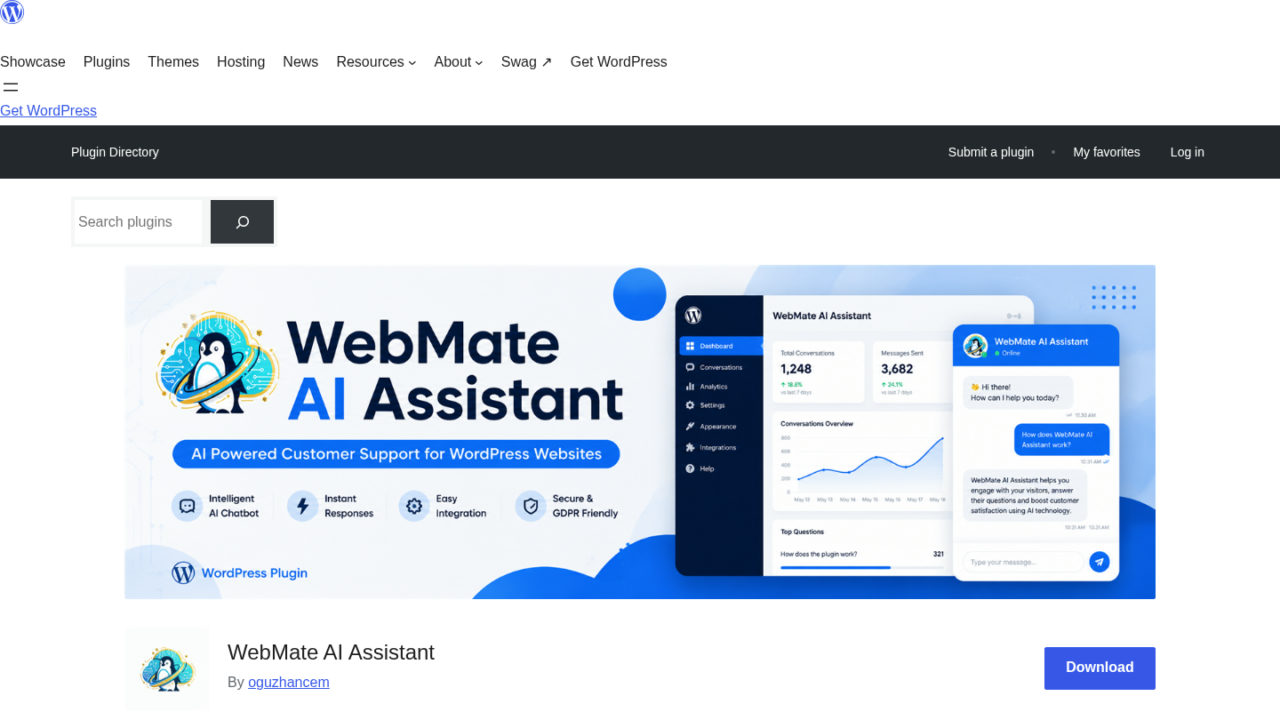 AI Sohbet Botu WordPress Eklentisi