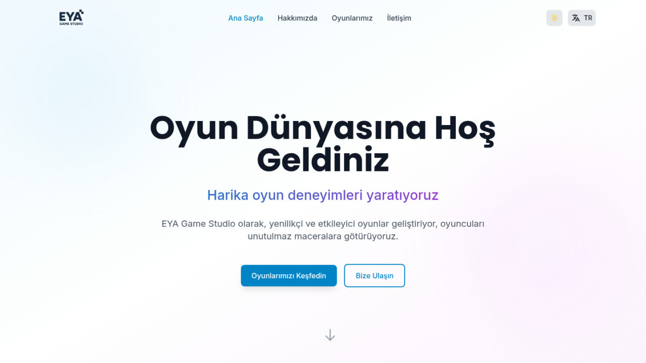 EYA Game Studio — Game Development Studio Website